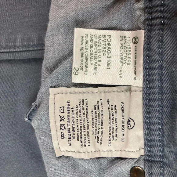 AG Matchbox grey jeans, 29 X 34 - Picture 7 of 8